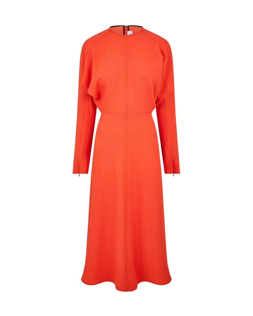 Victoria Beckham Red Dolman Midi Dress