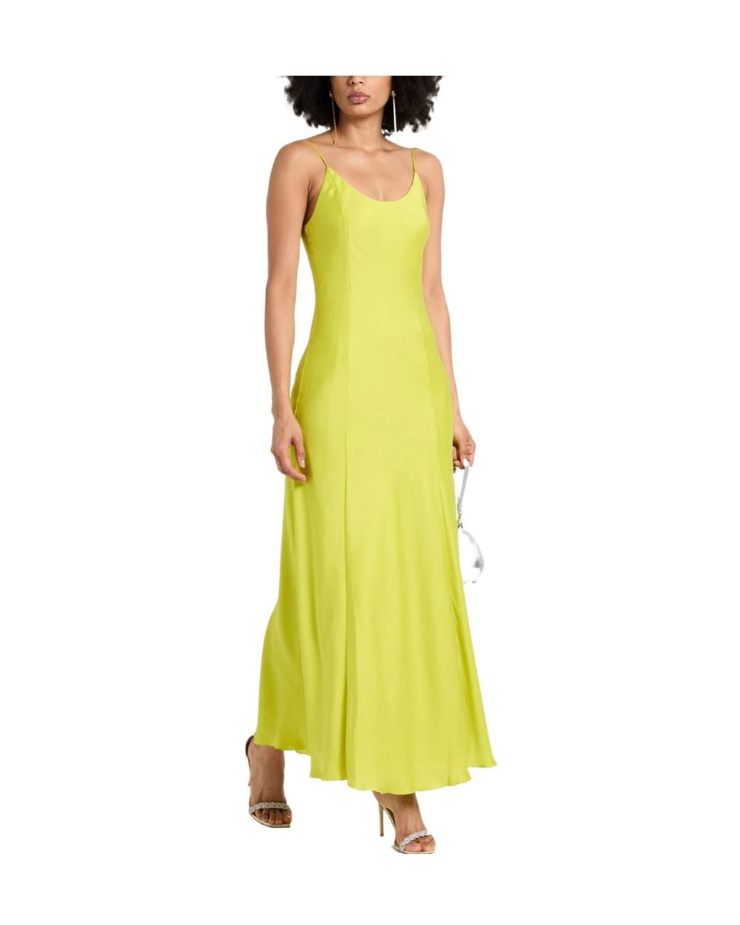 Rag & Bone Yellow Satin Halter Dress