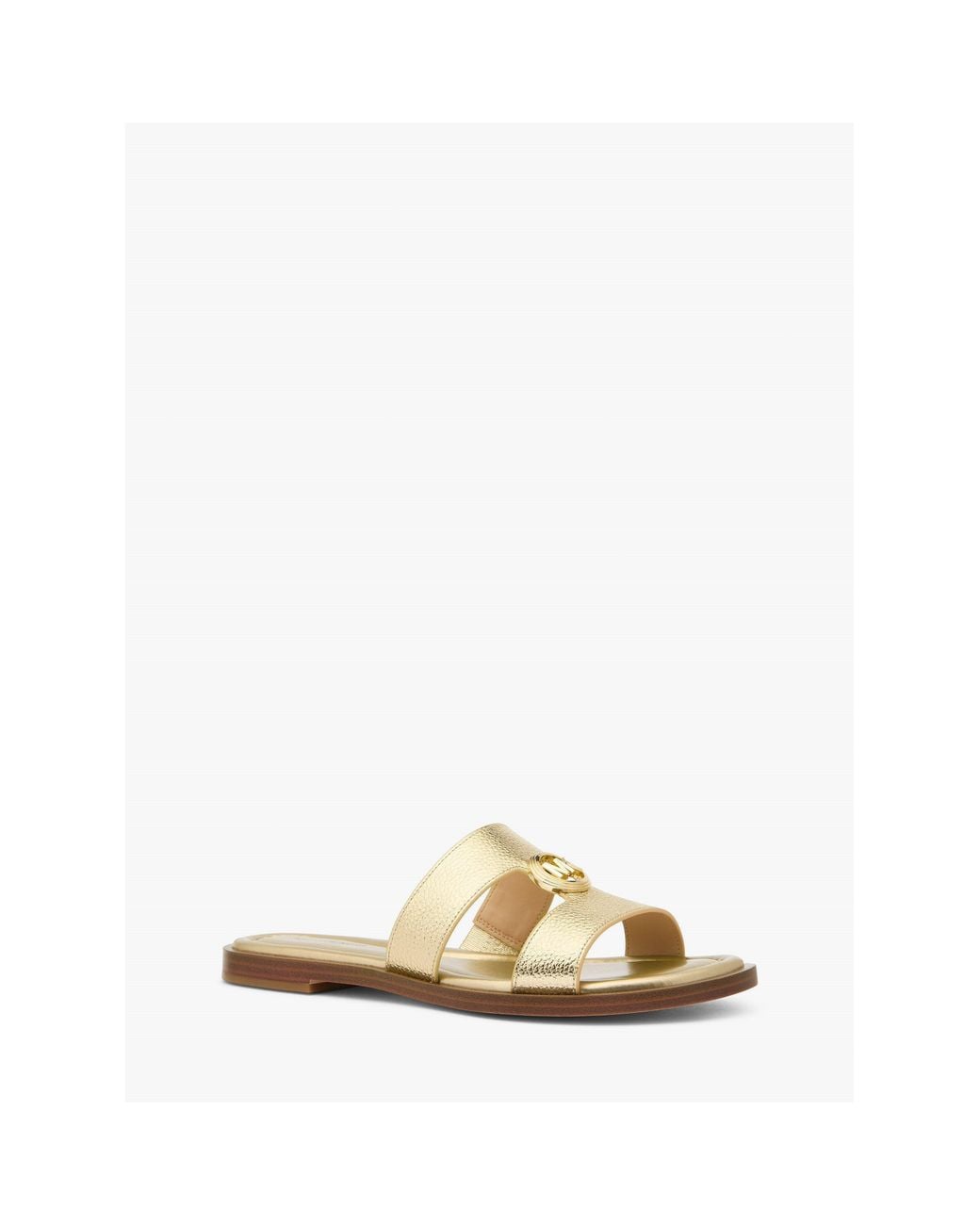 MICHAEL Michael Kors White Erin Flat Sandals