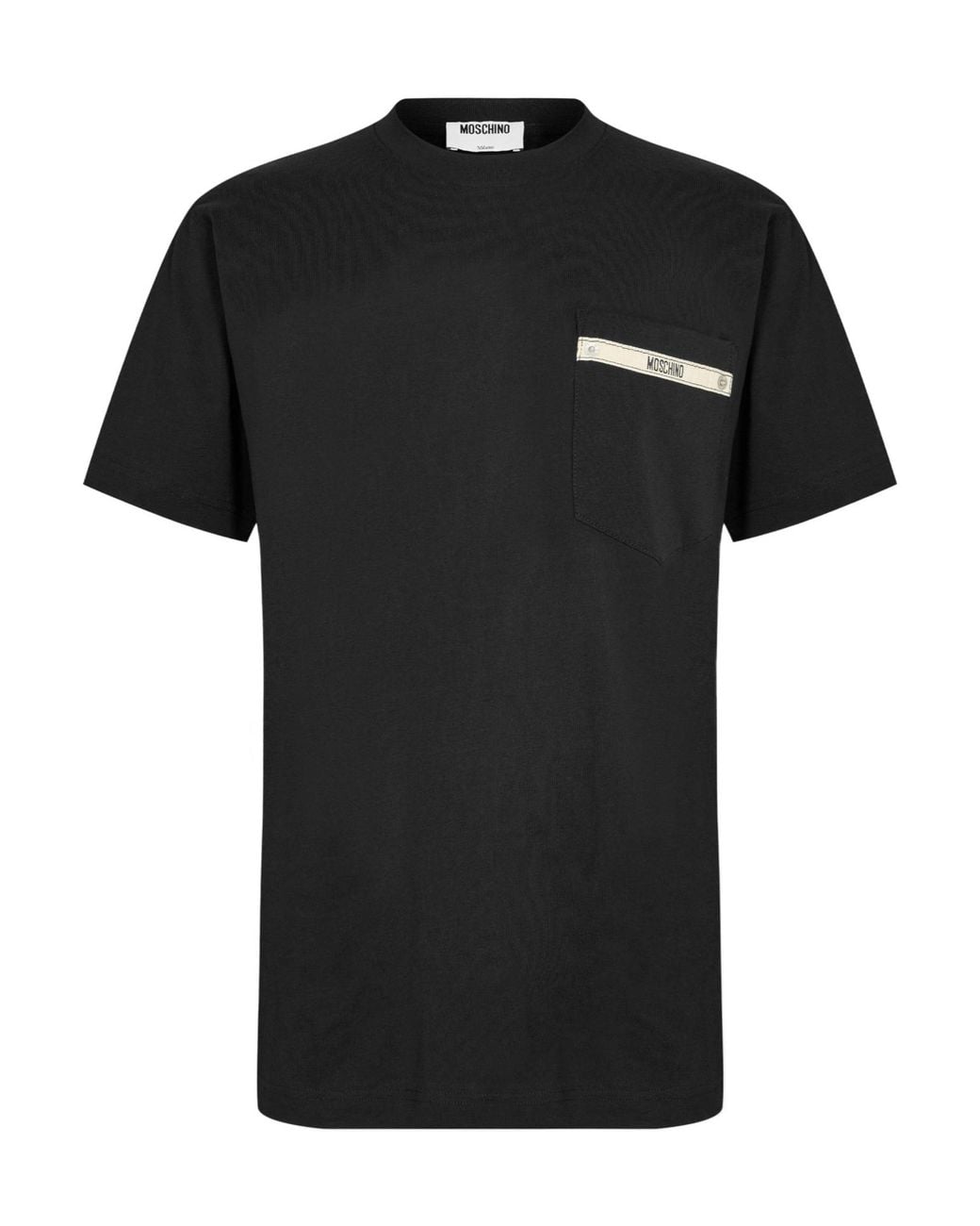 Moschino Black Crewneck Shortsleeve Tee for men