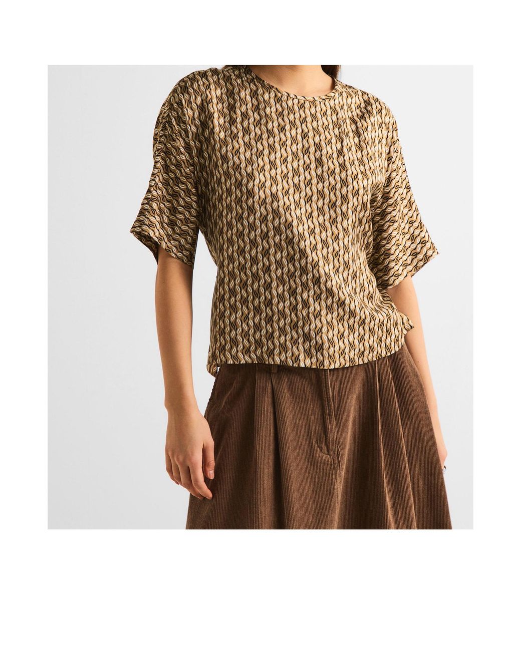 Max Mara Brown Printed Cover-Up