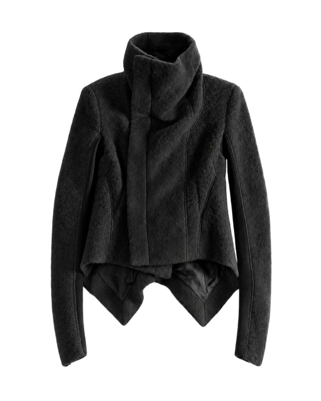 Rick Owens Black Naska Asymmetric Jacket