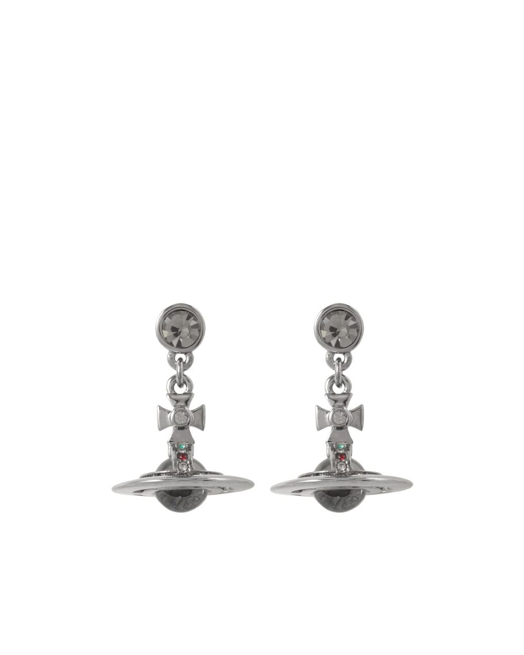 Vivienne Westwood White Embellished Earrings