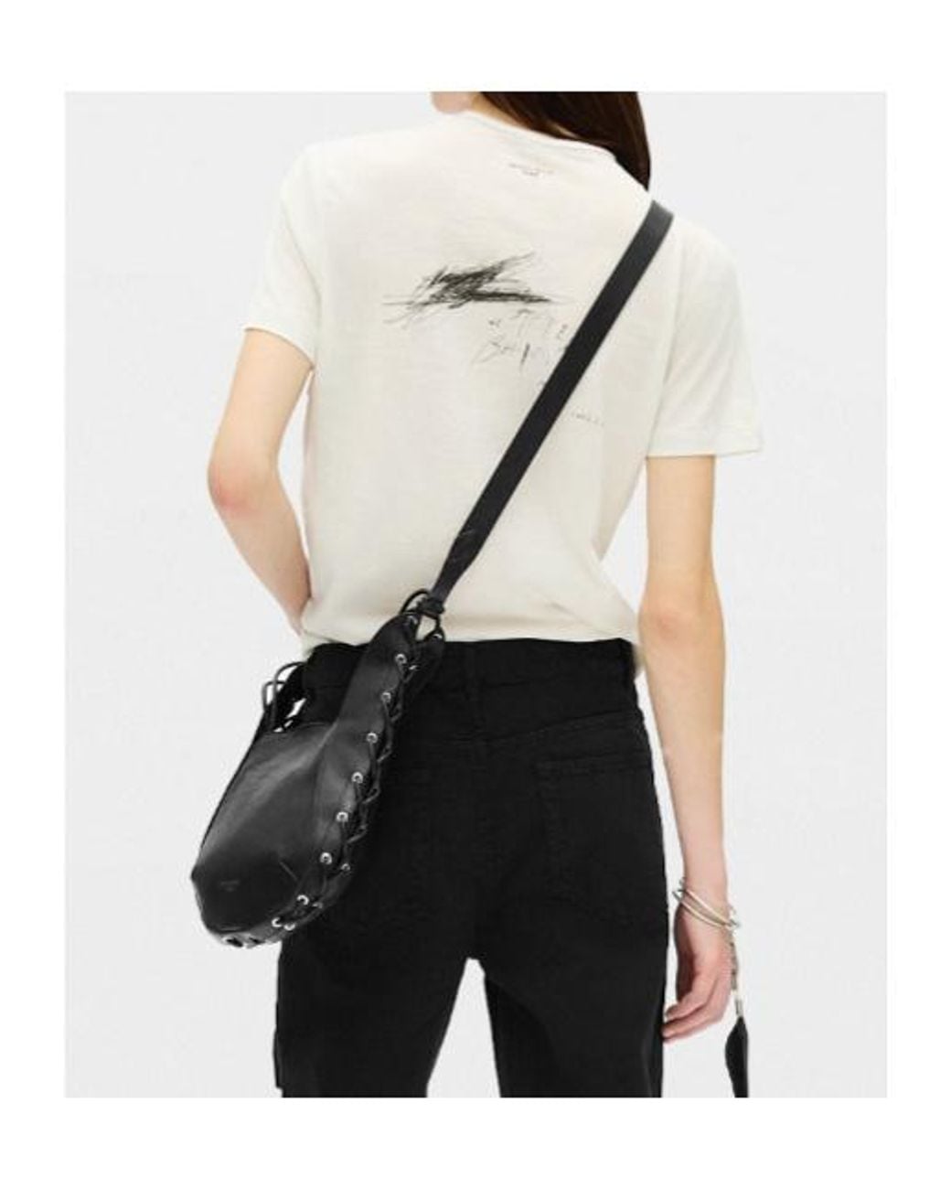 Ann Demeulemeester White Graphic-Print T-Shirt