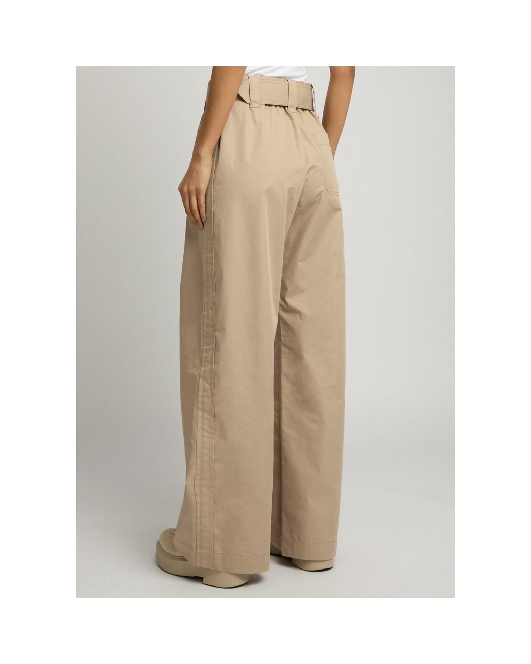 Moncler Natural Casual Loose Trousers