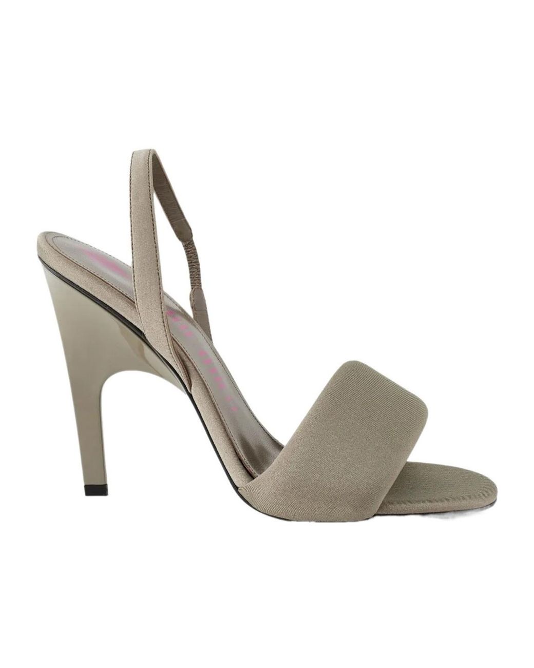 The Attico Metallic 105 Mm Rem Heel Strap Sandals