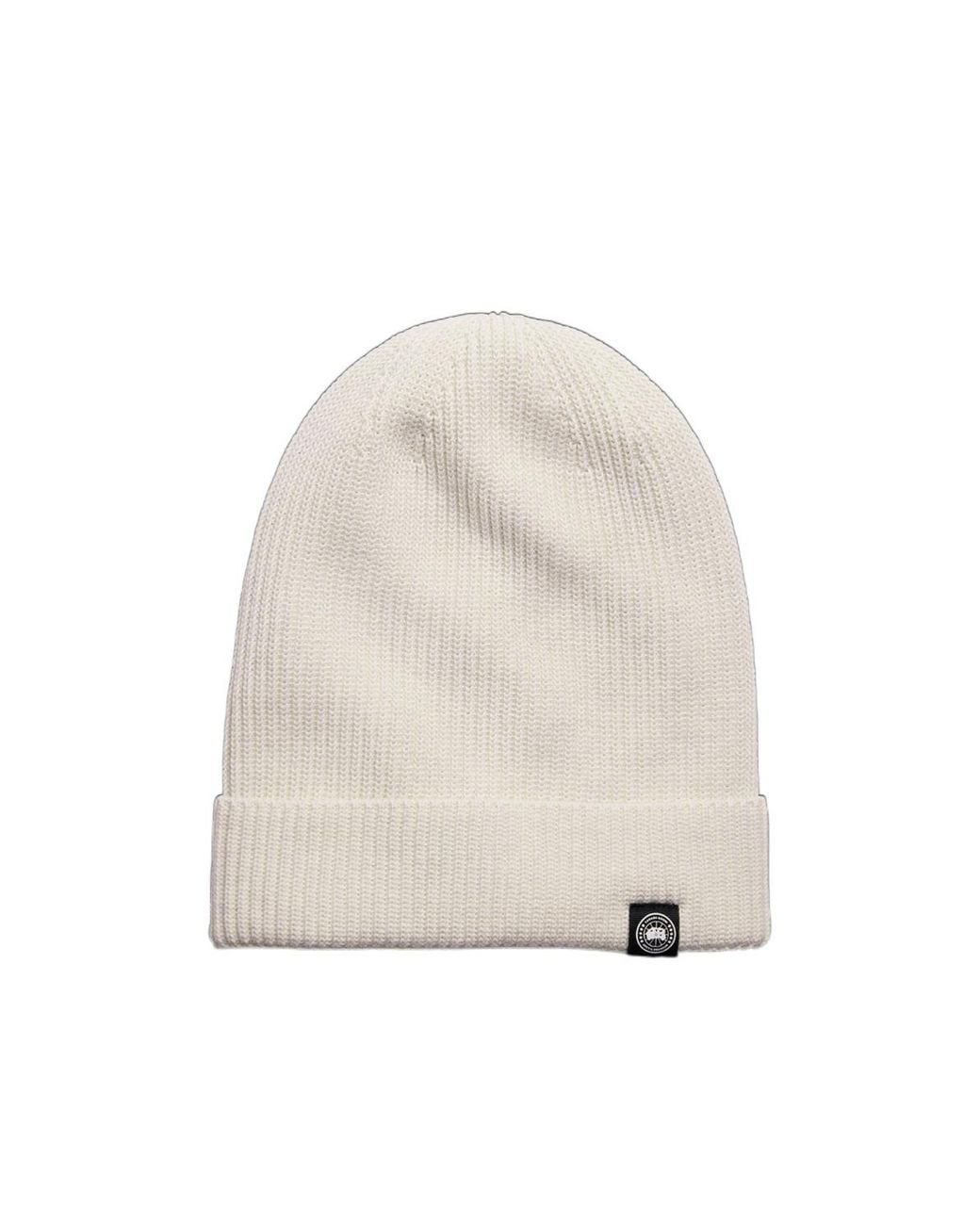 Canada Goose White Rib Toque for men