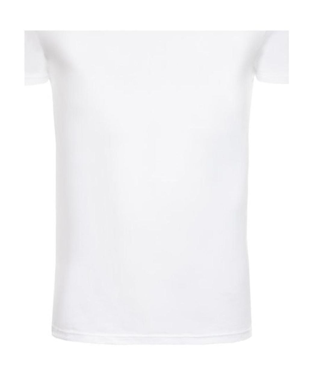 Emporio Armani White Two-Piece Round Collar T-Shirt Set for men