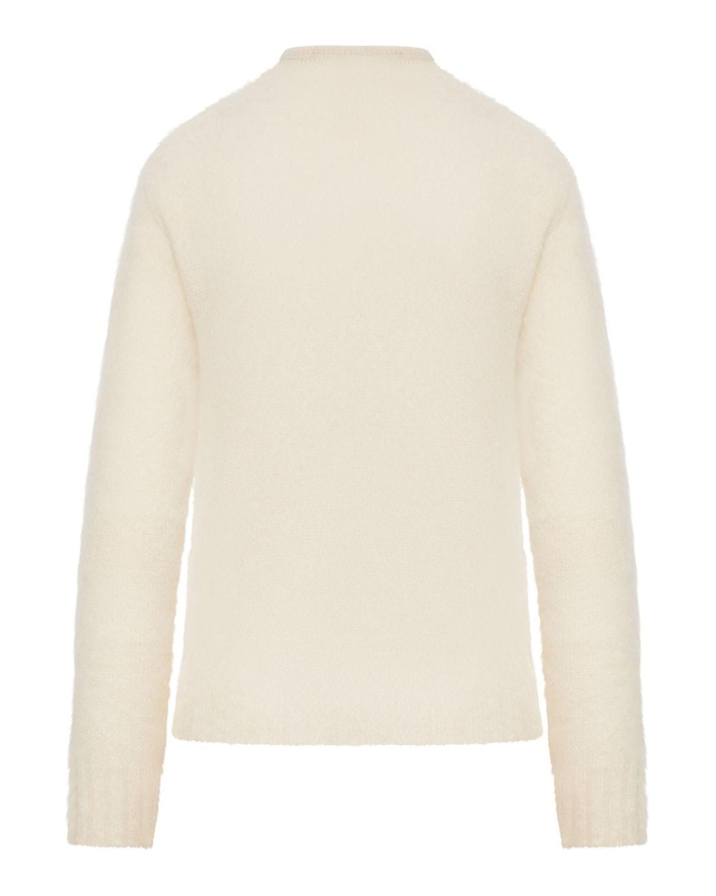 Max Mara White Humble Mohair Knit Sweater