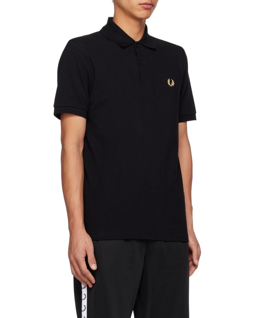 Fred Perry Black M3 Piqué Polo Shirt for men