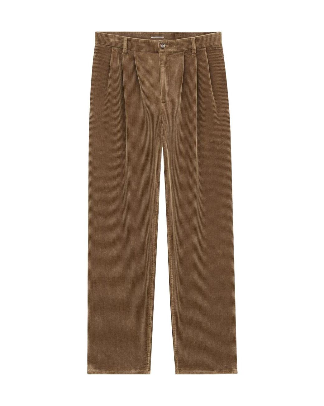 Saint Laurent Brown Wide Leg Corduroy Trousers for men