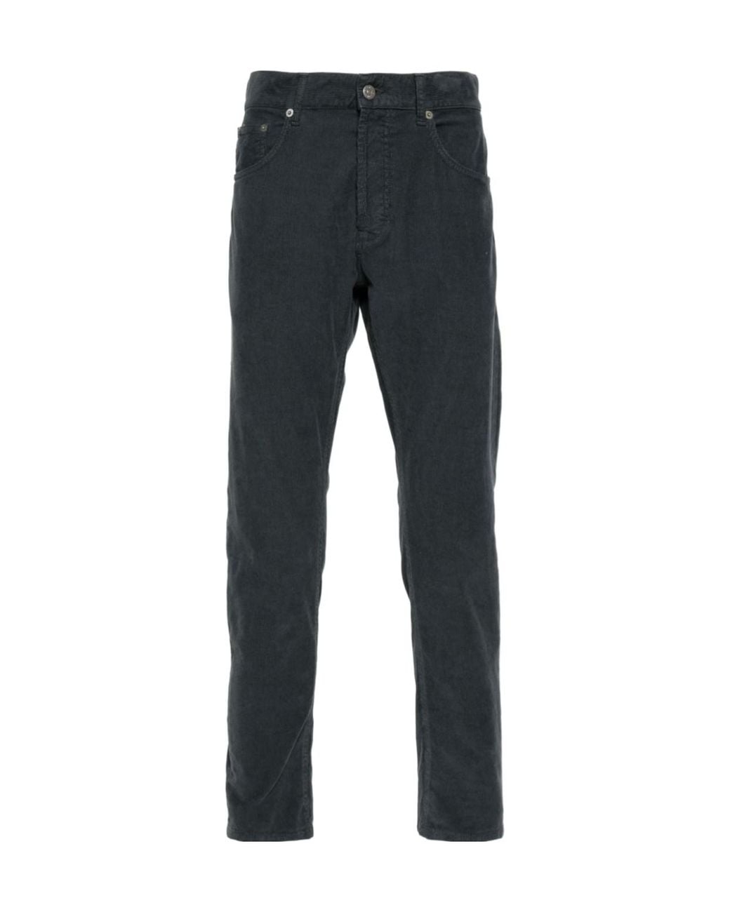 Dondup Blue Dian Tapered-Leg Corduroy Trousers for men
