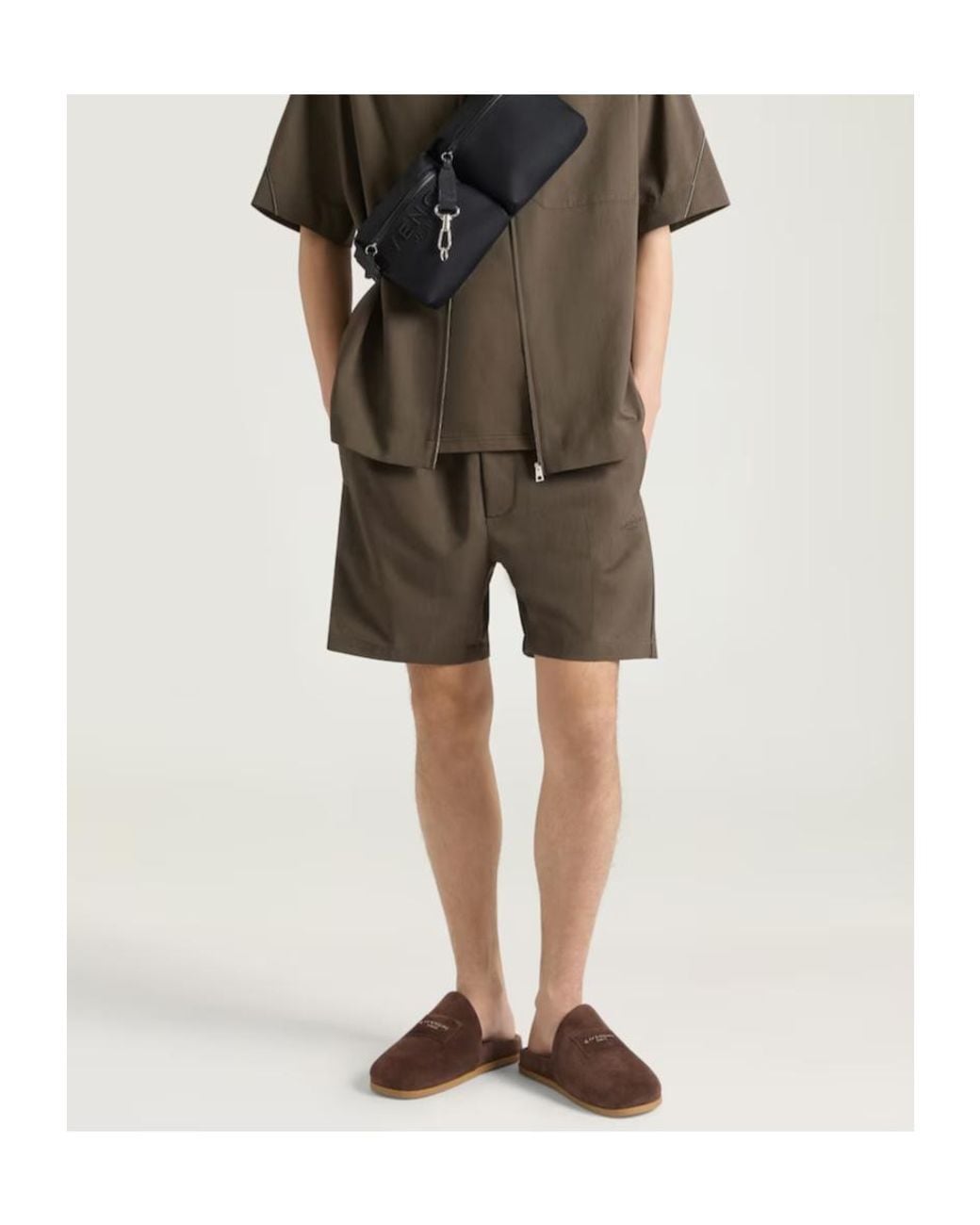 Givenchy Brown Puffy Mules for men
