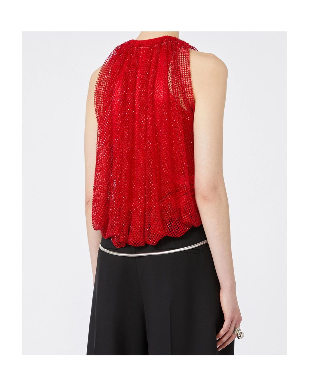 Sportmax Red Nodo Tank Top