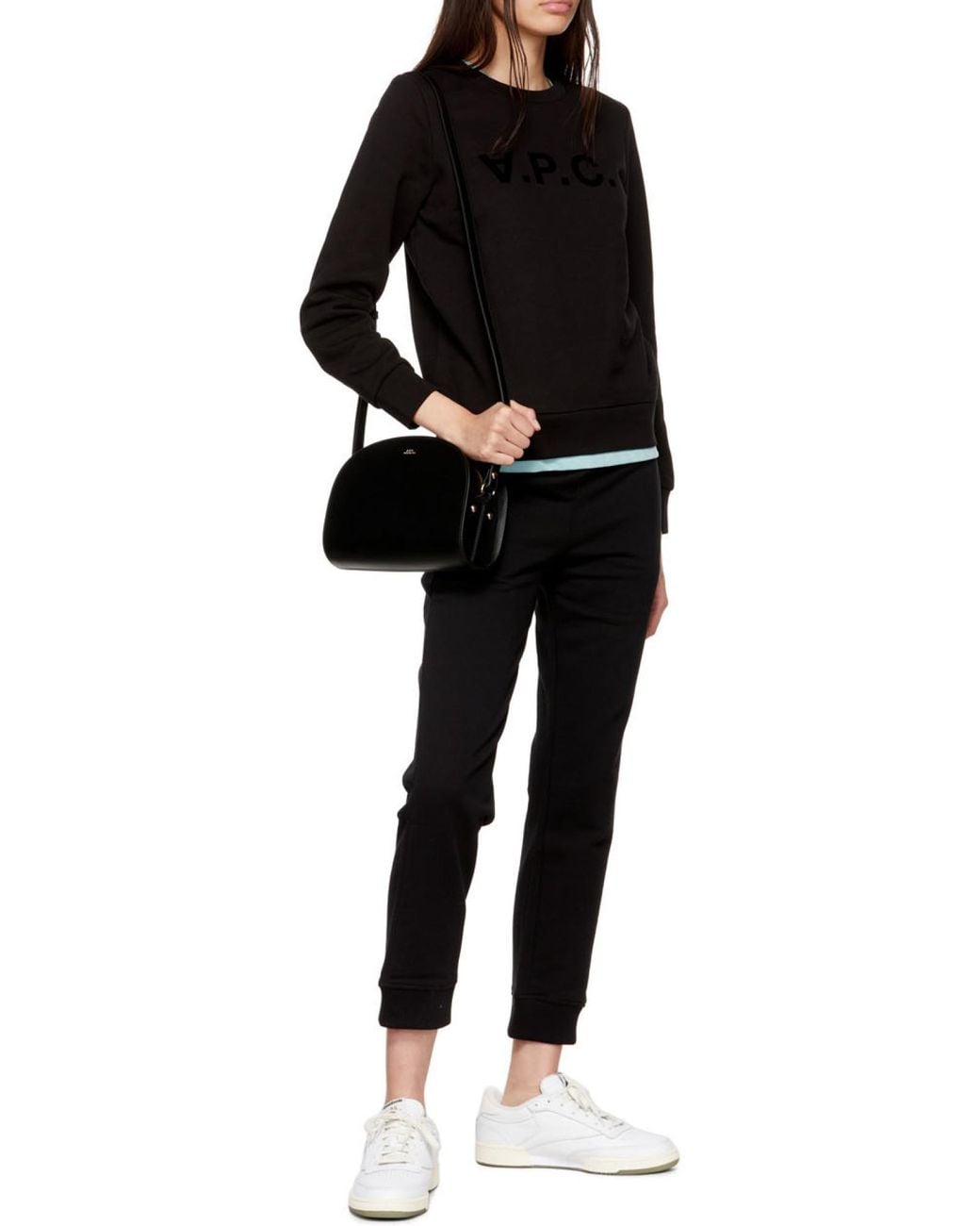 A.P.C. Black Demi Lune Crossbody Bag
