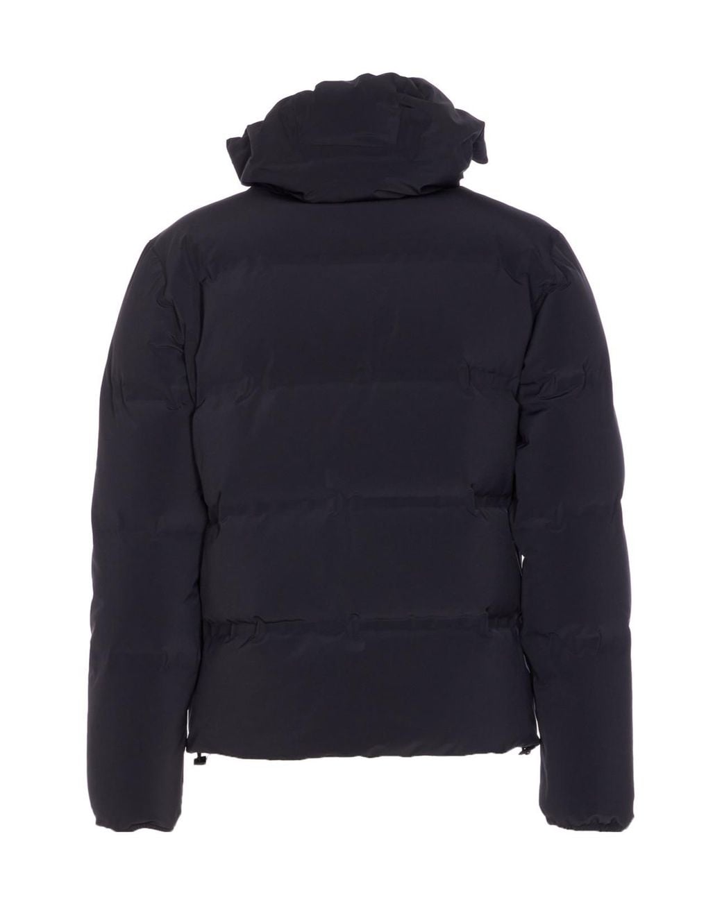 Herno Blue New Impact Down Jacket With Hood for men