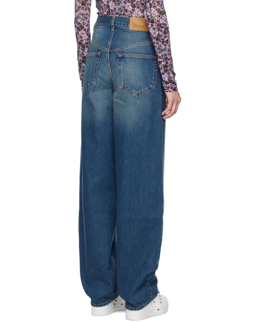 Isabel Marant Blue Joanny Mid-Rise Jeans