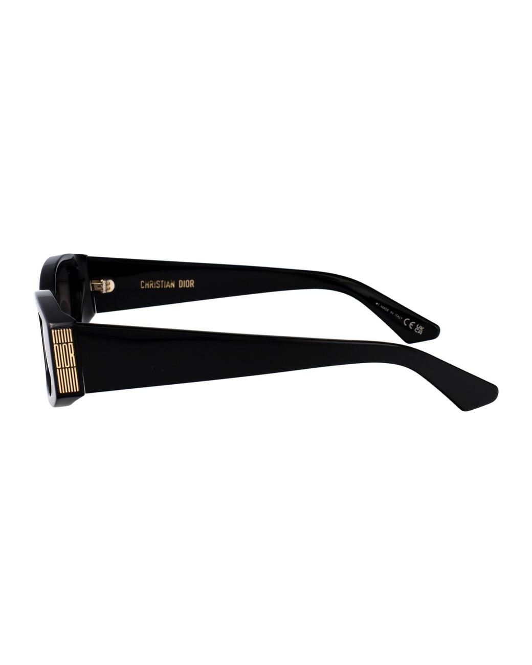Dior White Eyewear Graphique S1I Rectangular Frame Sunglasses