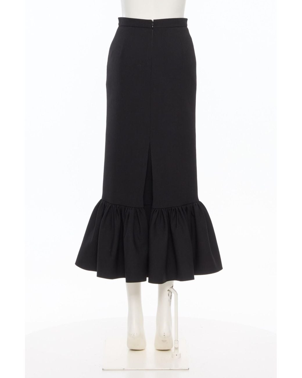 Valentino Black Skirt With A Back Zipper