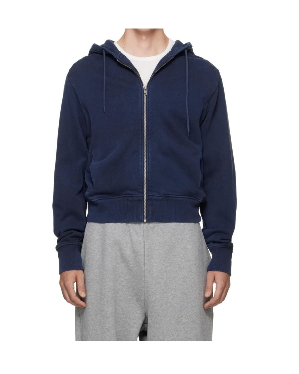 Entire studios Blue Zip-Up Hoodie for men