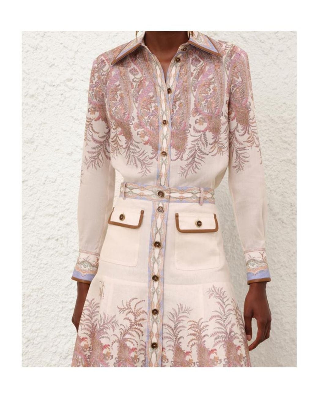 Zimmermann Pink Alchemy Body Shirt