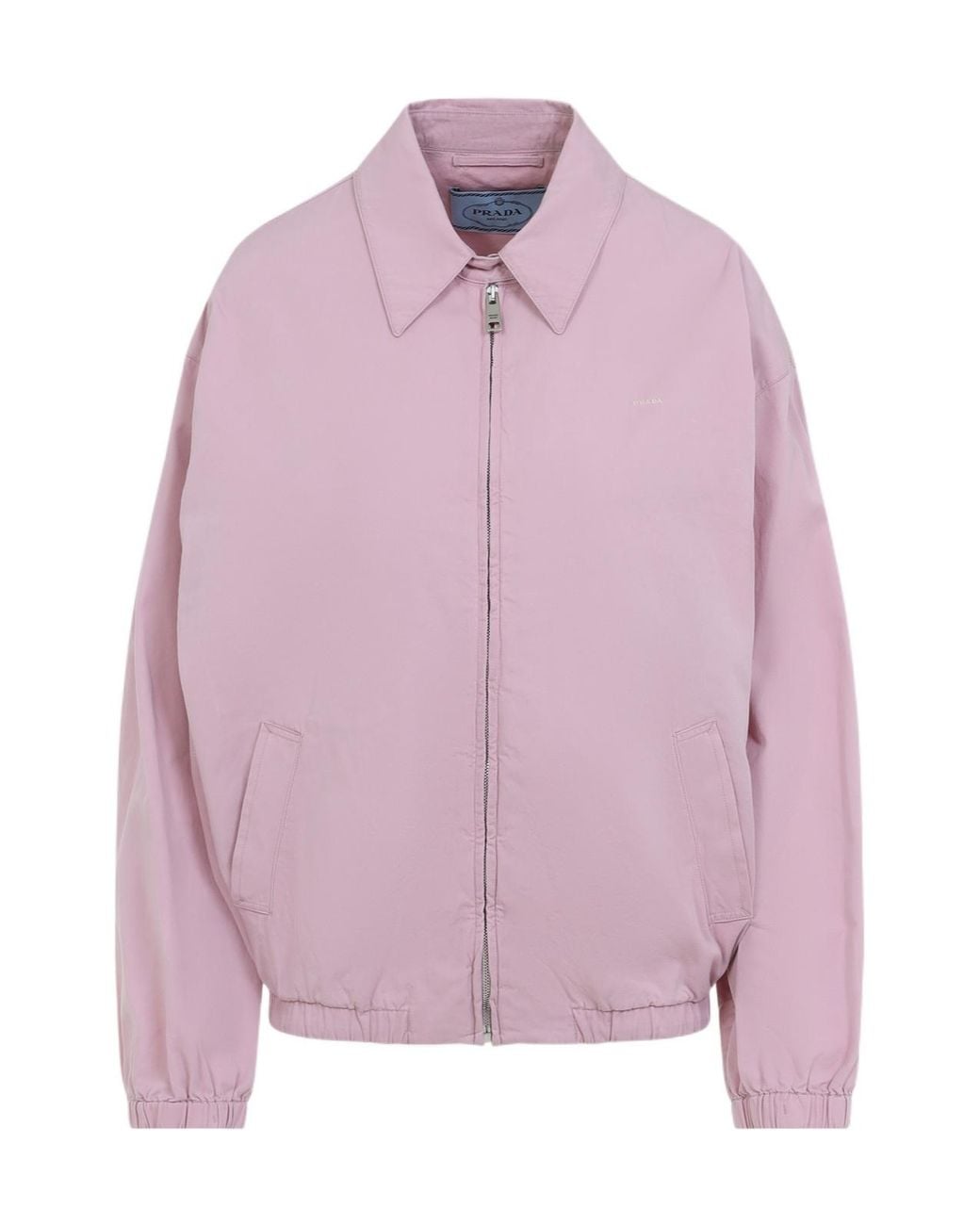 Prada Pink Old Gabardine Blouson Jacket