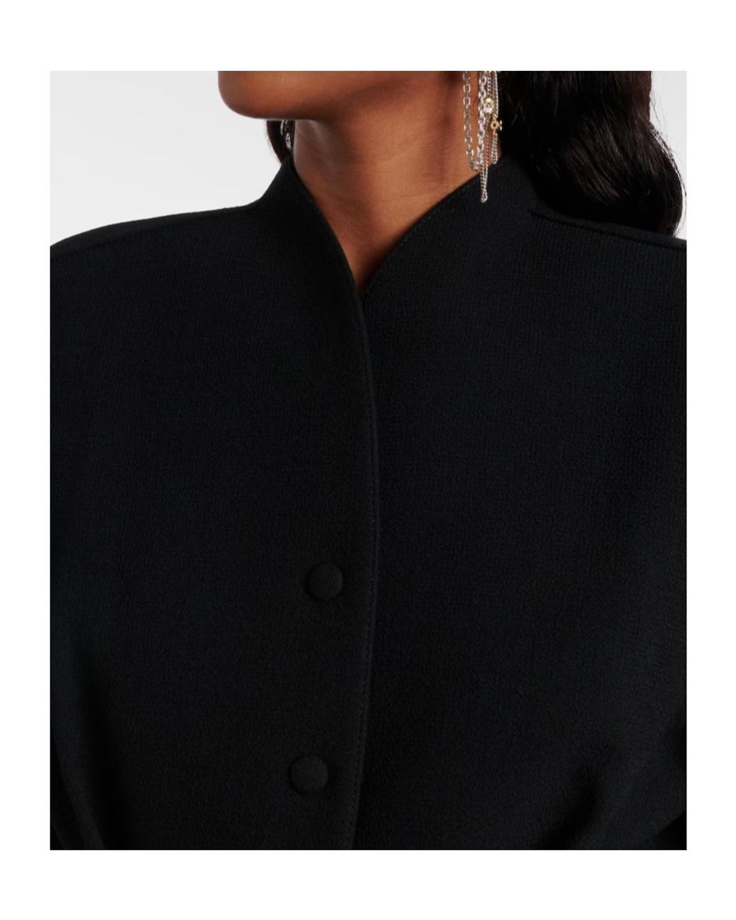 Mugler Black Lily-Pad Casual Jacket