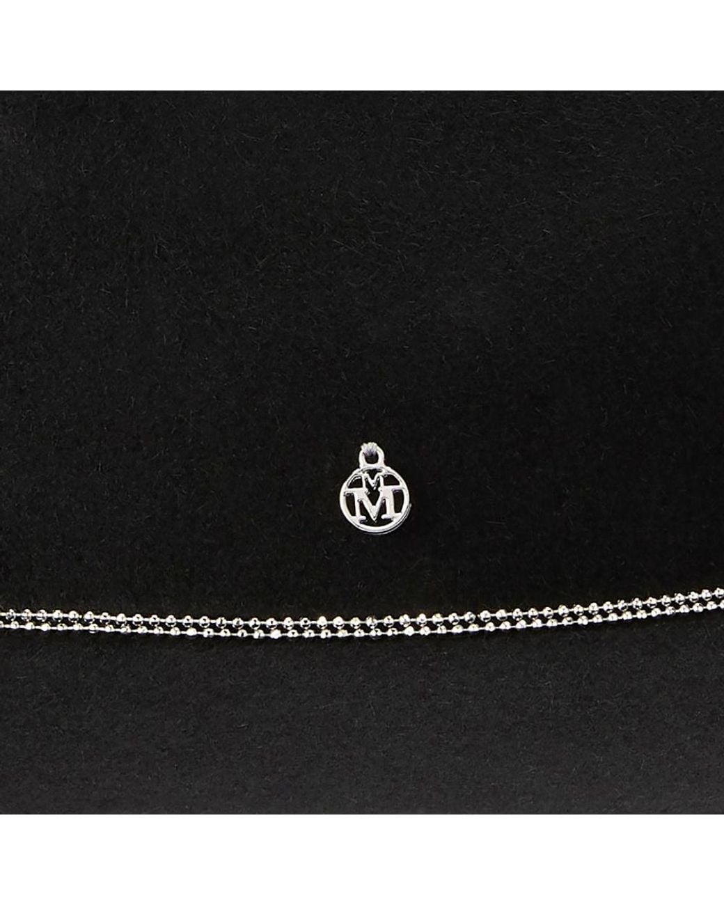 Maison Michel Black Andre Ball Chain Hat