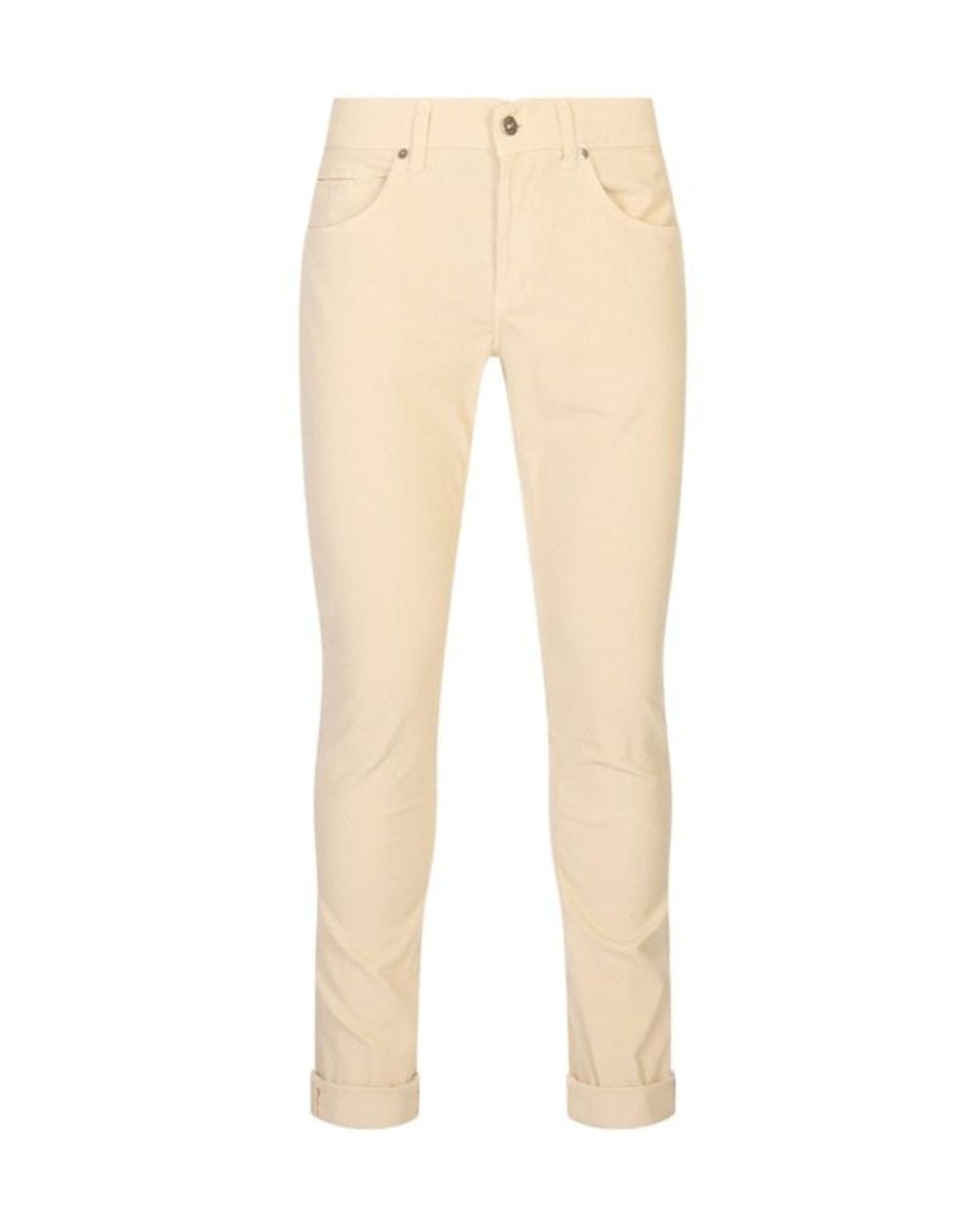 Dondup Natural Corduroy-Effect Slim-Fit Trousers for men