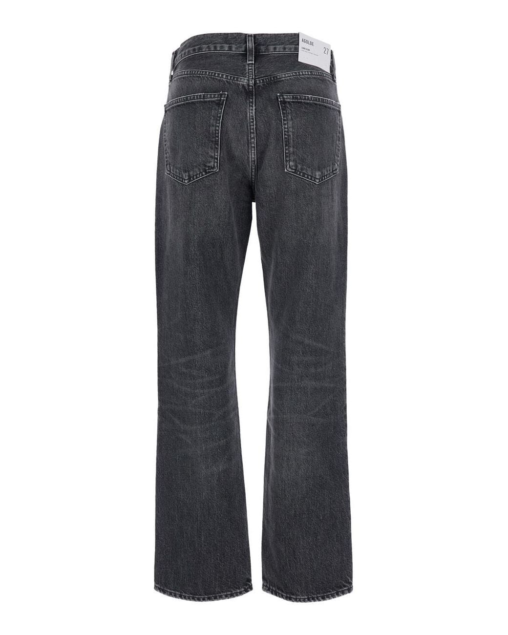 Agolde Gray Lana Straight-Leg Jeans