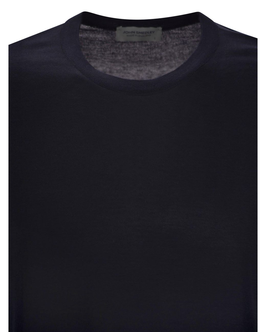 John Smedley Blue Kempton Crew Neck T-Shirt for men