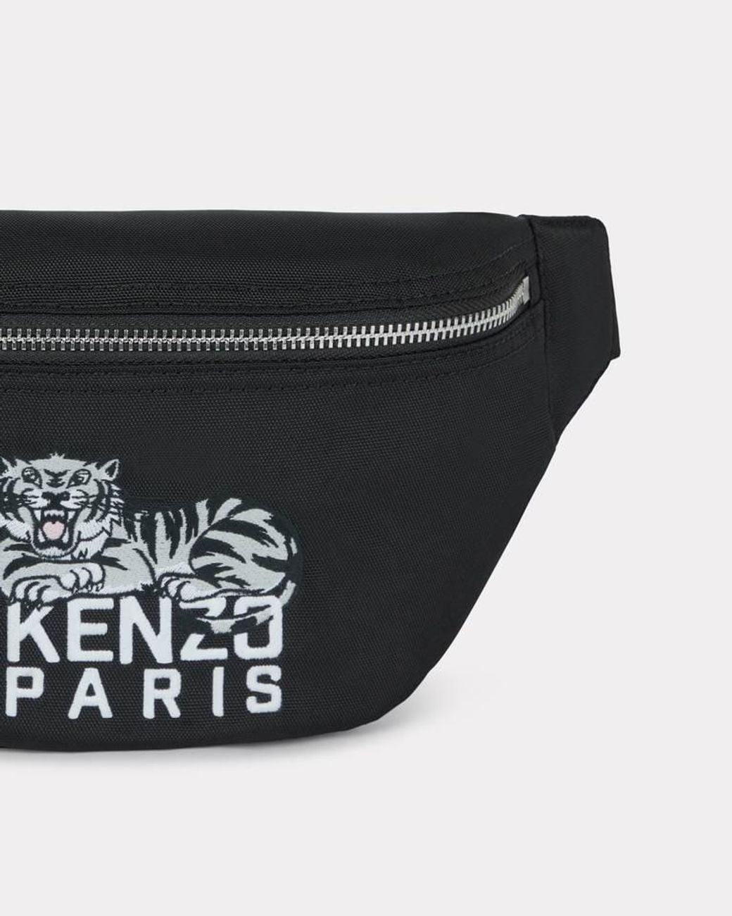 KENZO Black Happy Tiger Belt Bag for men