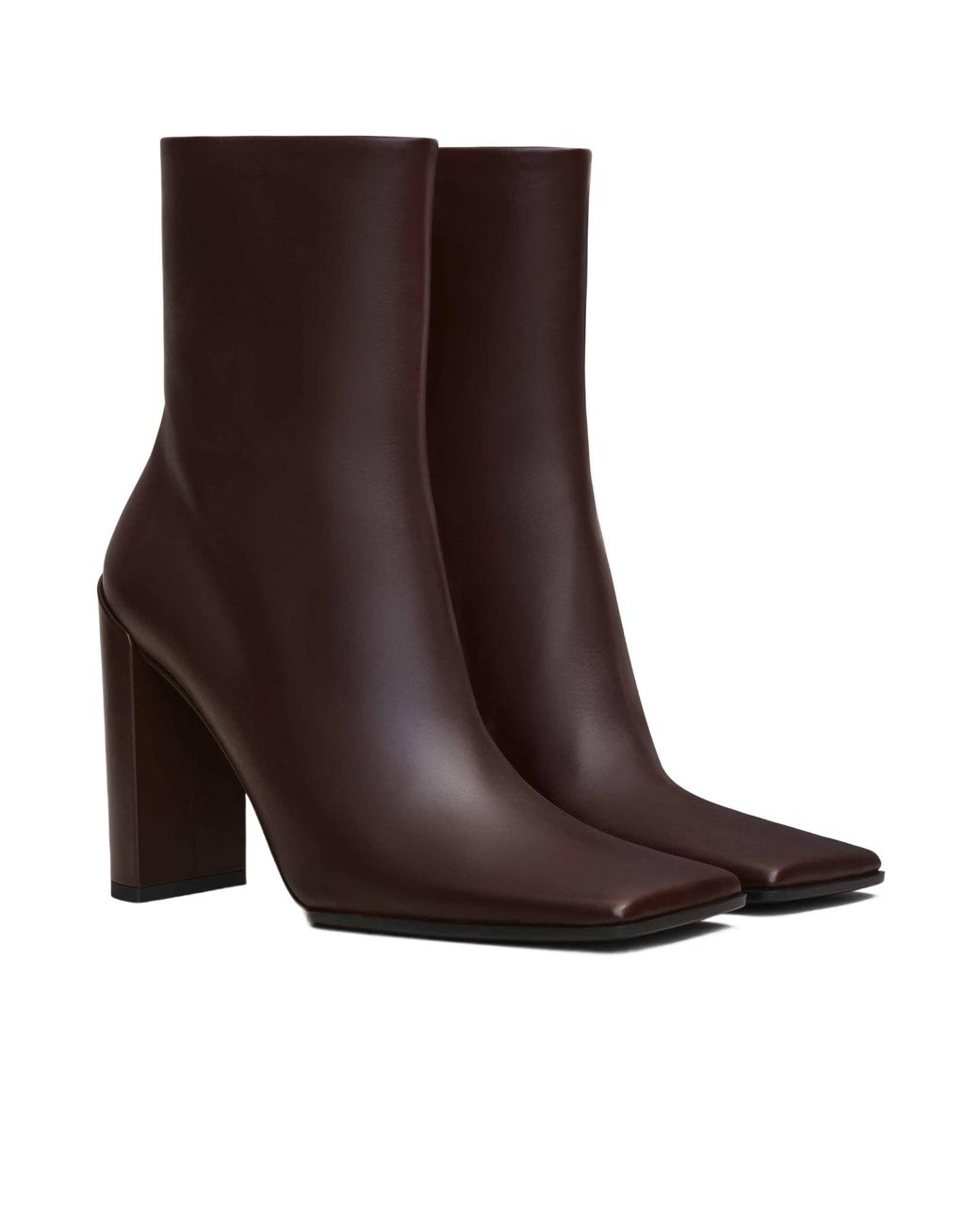 Alaïa Brown Square Ankle Boots