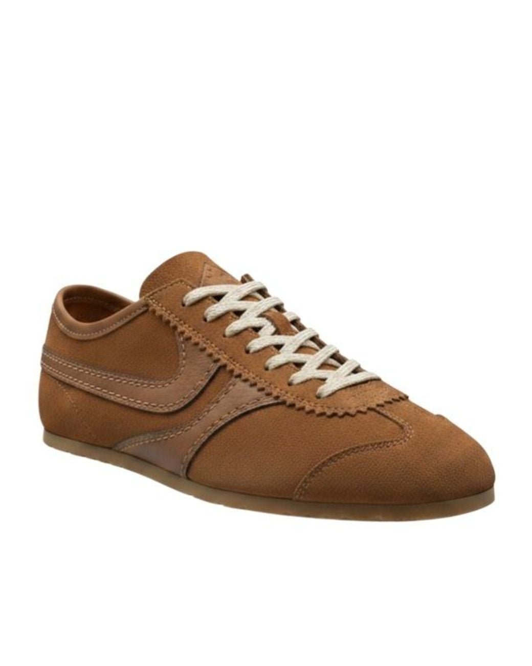 Dries Van Noten Brown Panelled Low-Top Sneakers
