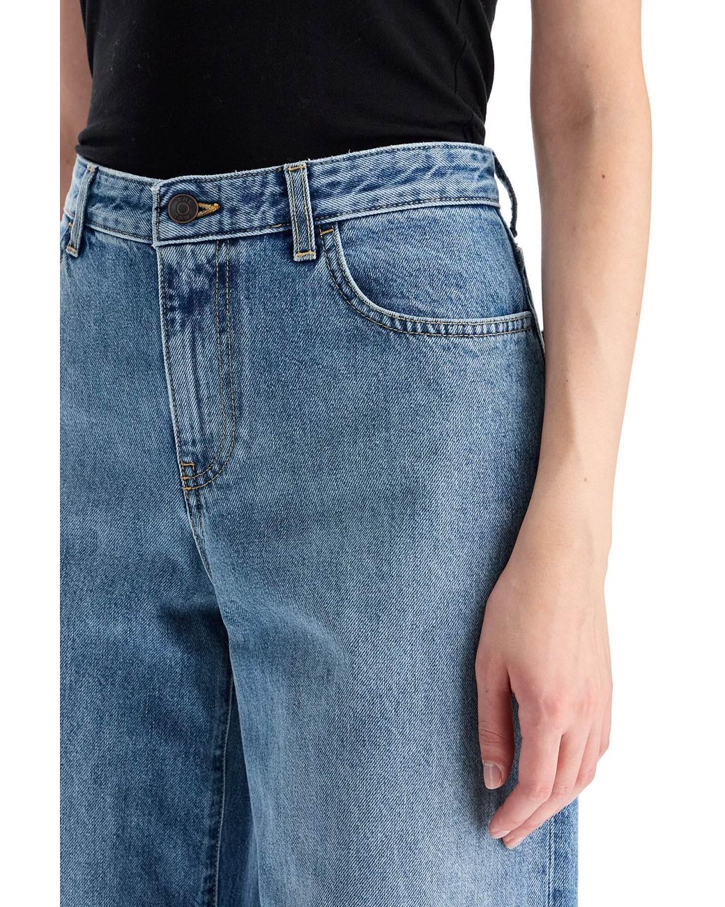 The Row Blue Eglitta Wide Leg Jeans