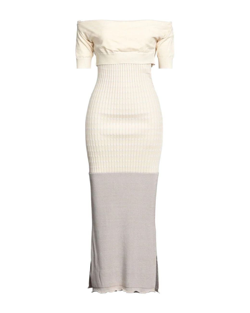 MM6 by Maison Margiela Natural Slim-Fit Striped Dress