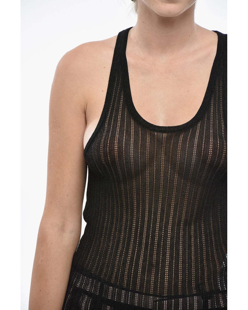DSquared² Black Striped Blouse