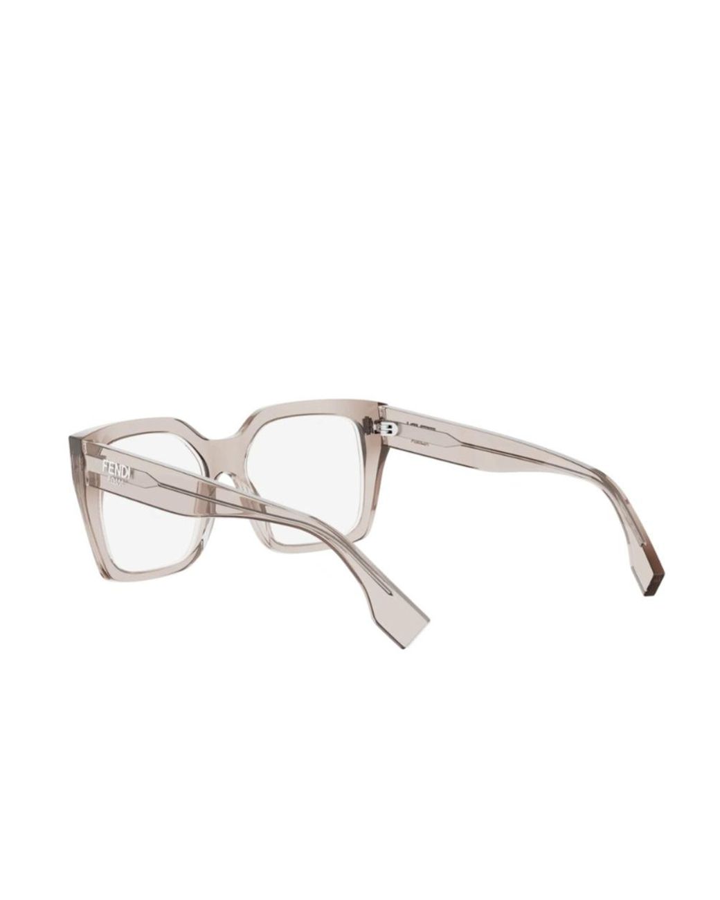 Fendi White Eyewear Square Frame Glasses for men