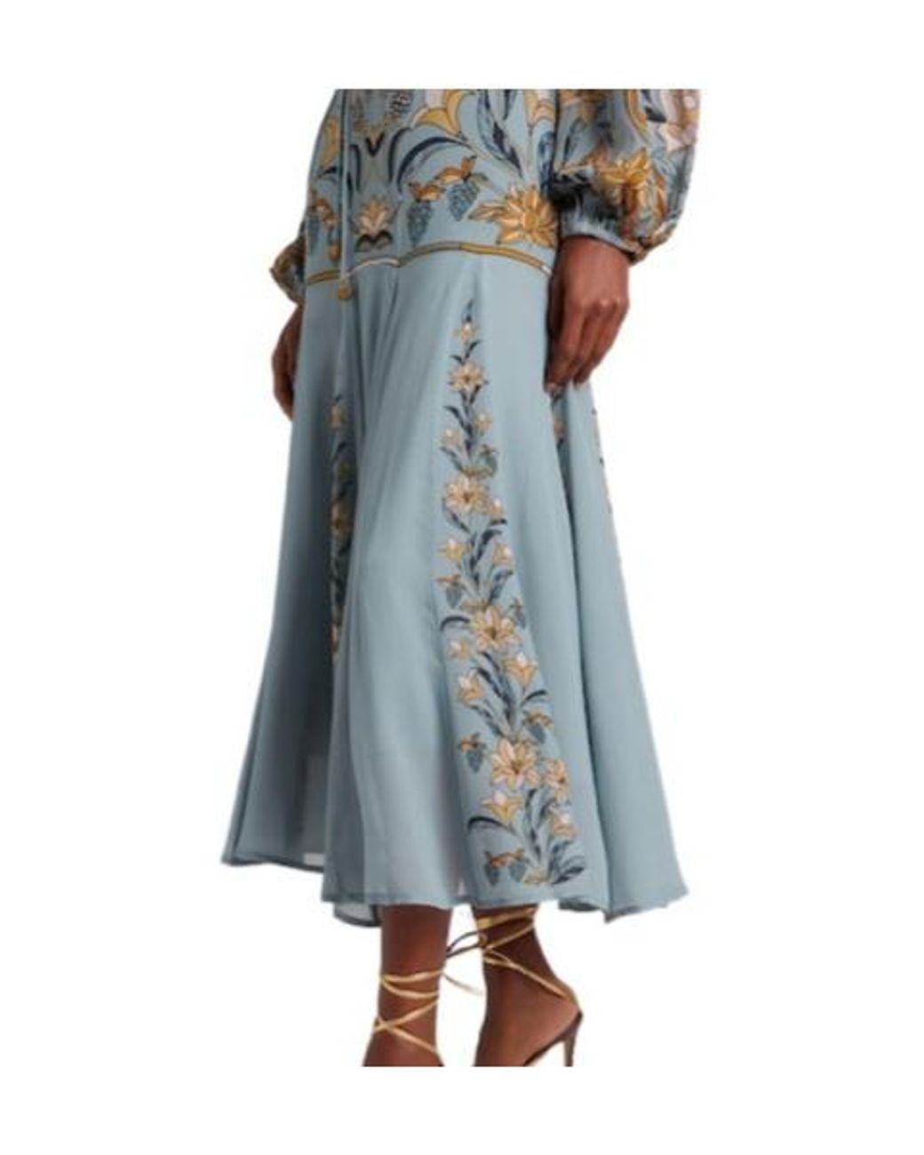 Farm Rio Gray Vibrant Printed Dress