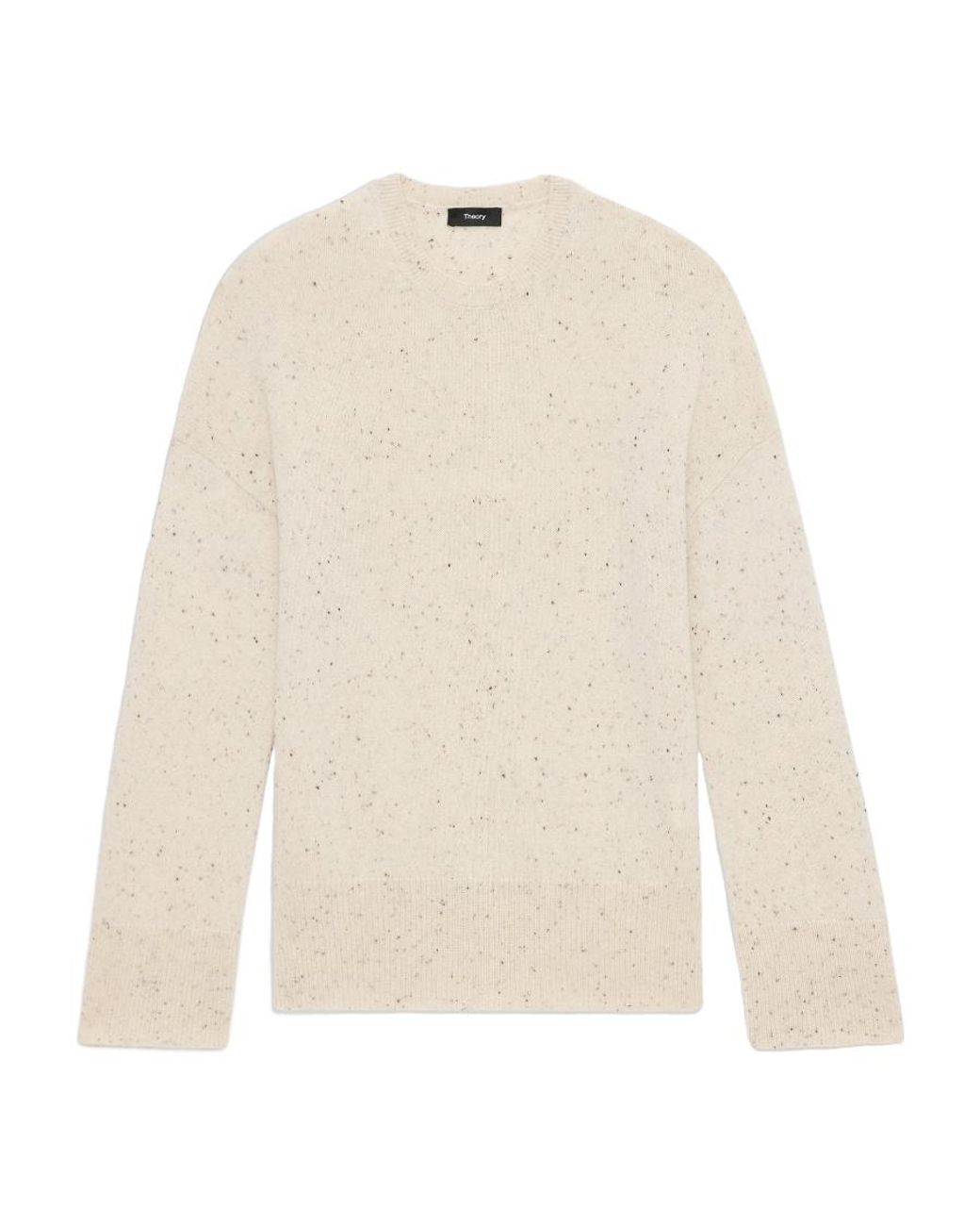 Theory White Karenia Mélange-Effect Jumper