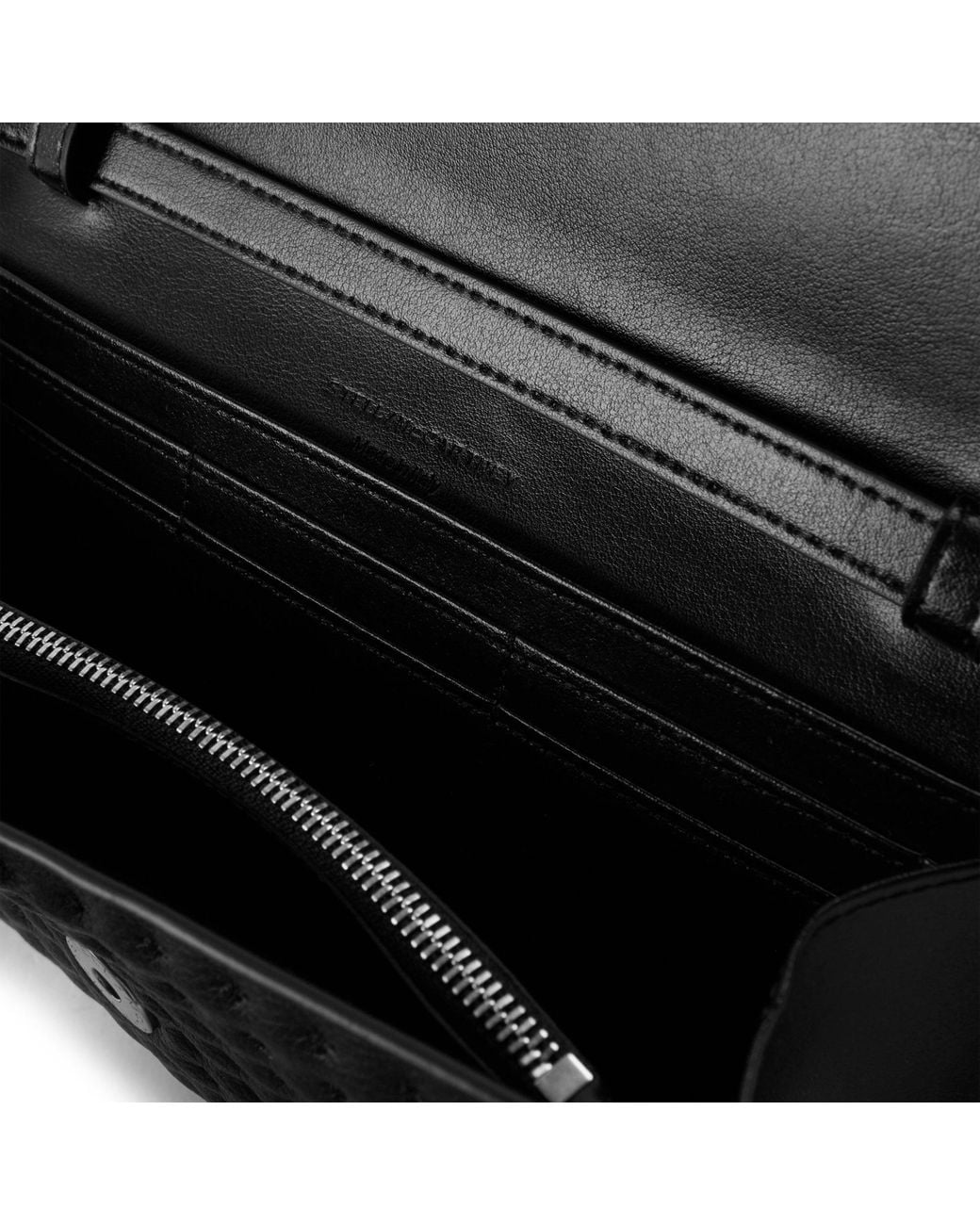 Stella McCartney Black Ryder Wallet On Chain