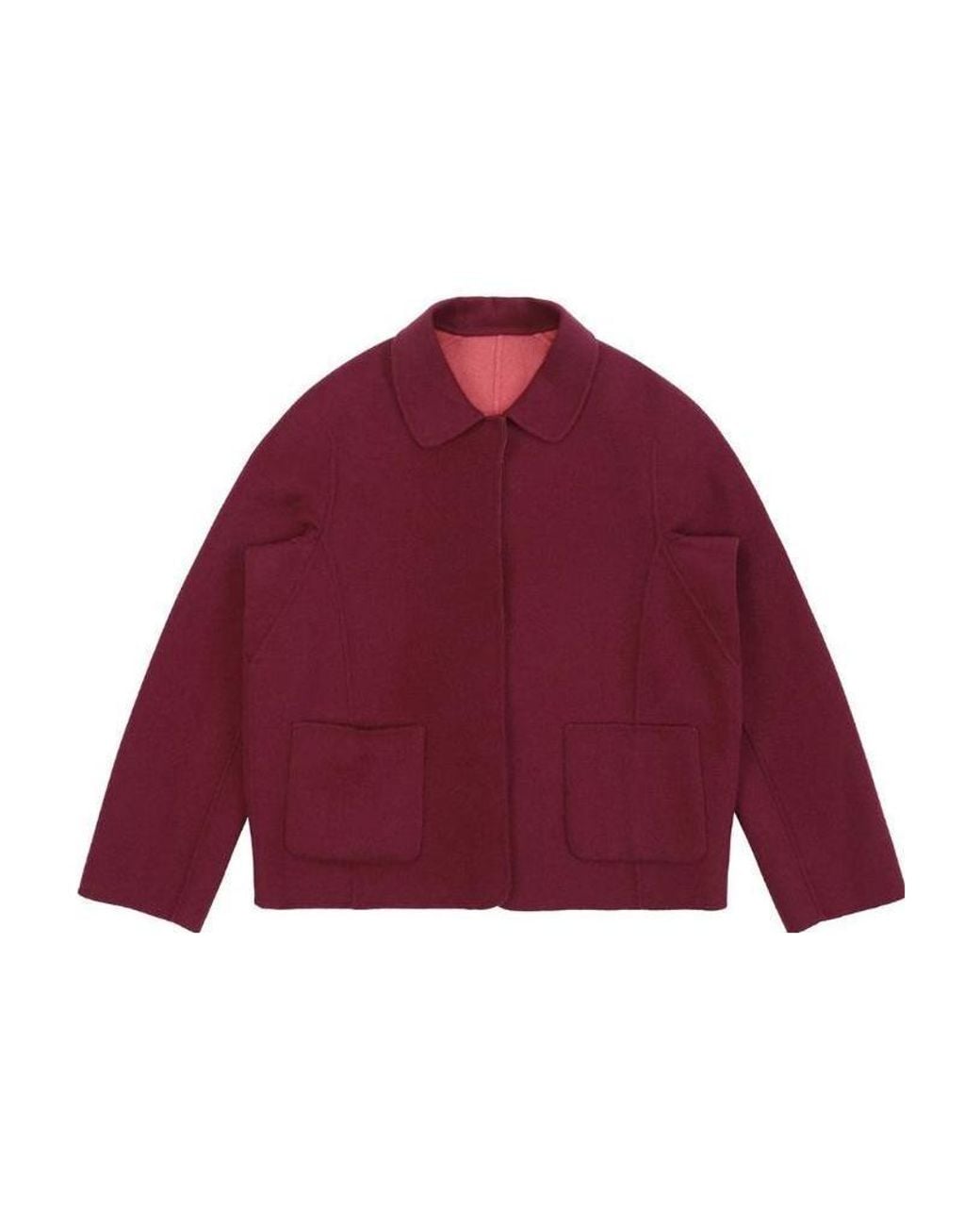 Weekend by Maxmara Red Long-Sleeved Short Style Casual Jacket