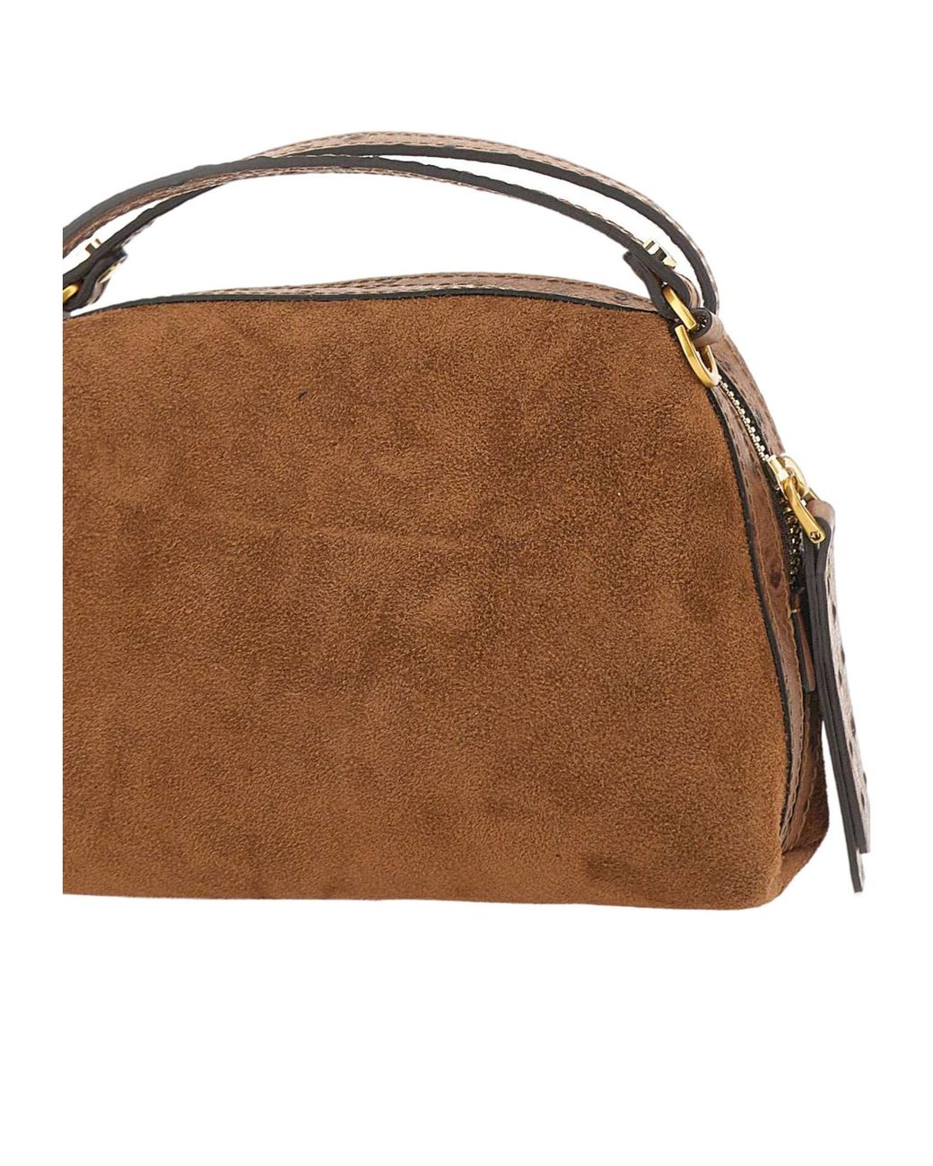 Gianni Chiarini Brown Alifa Ostrich-Effect Tote Bag