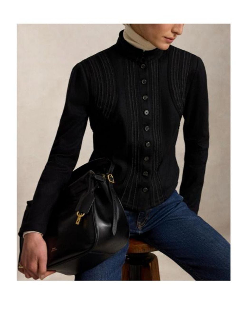 Polo Ralph Lauren Black Long-Sleeve Jacket