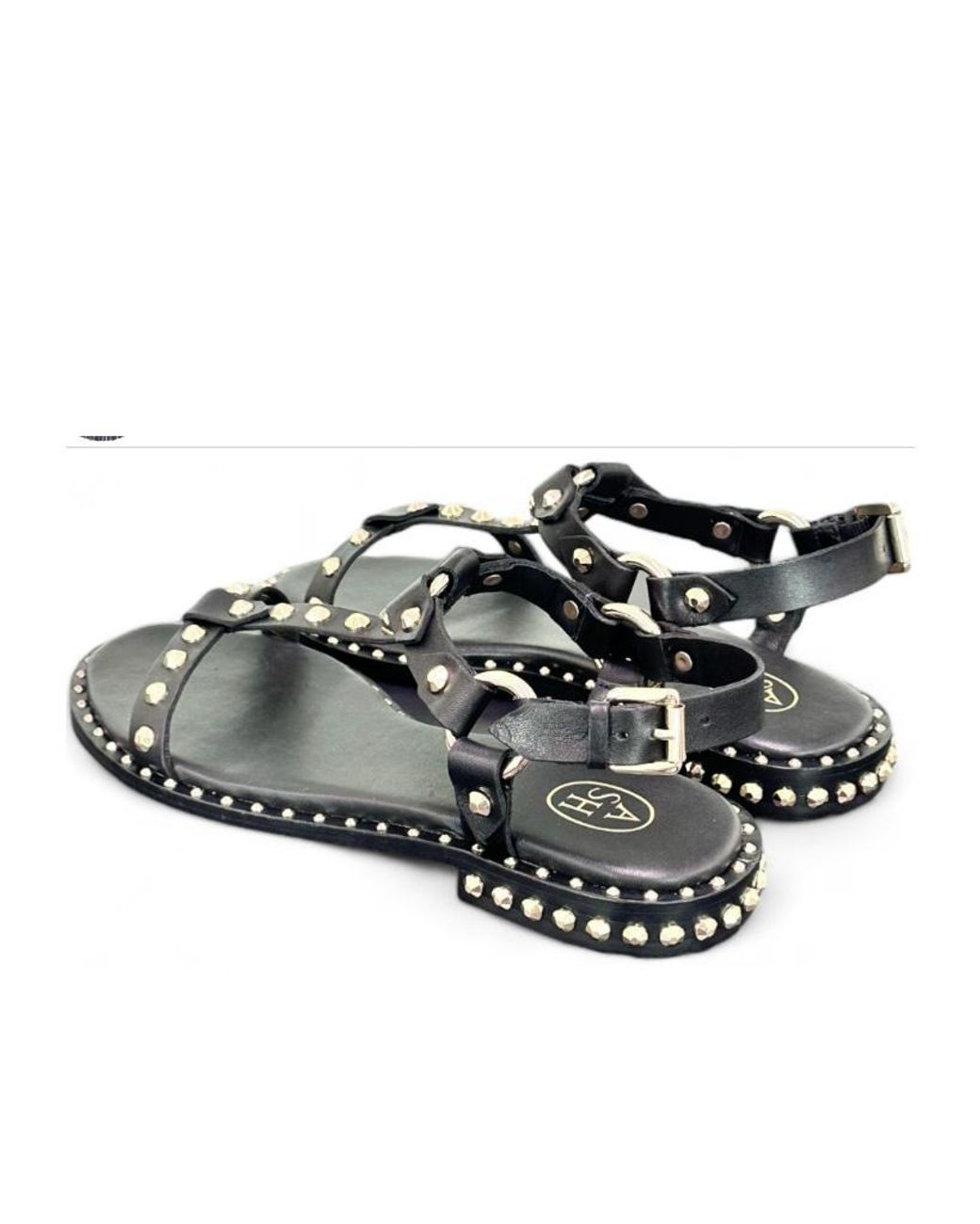 Ash Multicolor Open Toe Flat Sandals