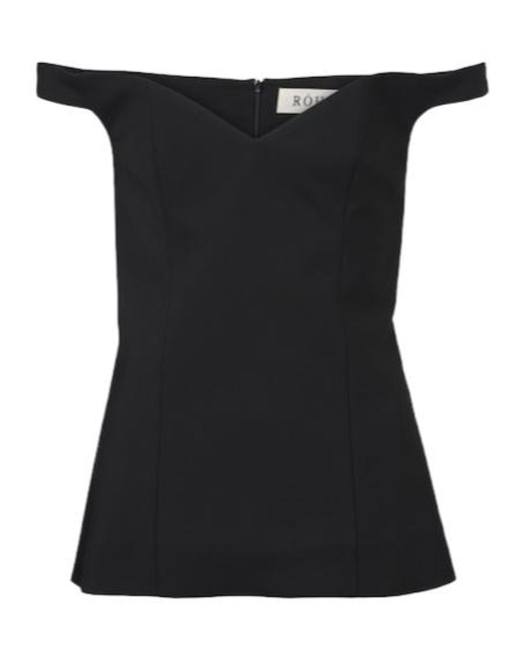 Rohe Black Off-Shoulder Top