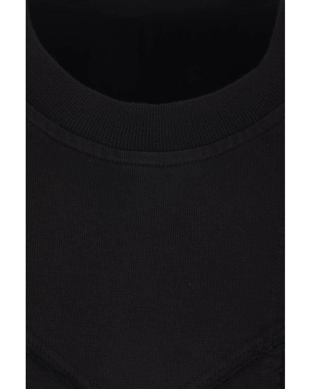 Rick Owens Black Round Neck Short Sleeve T-Shirt for men