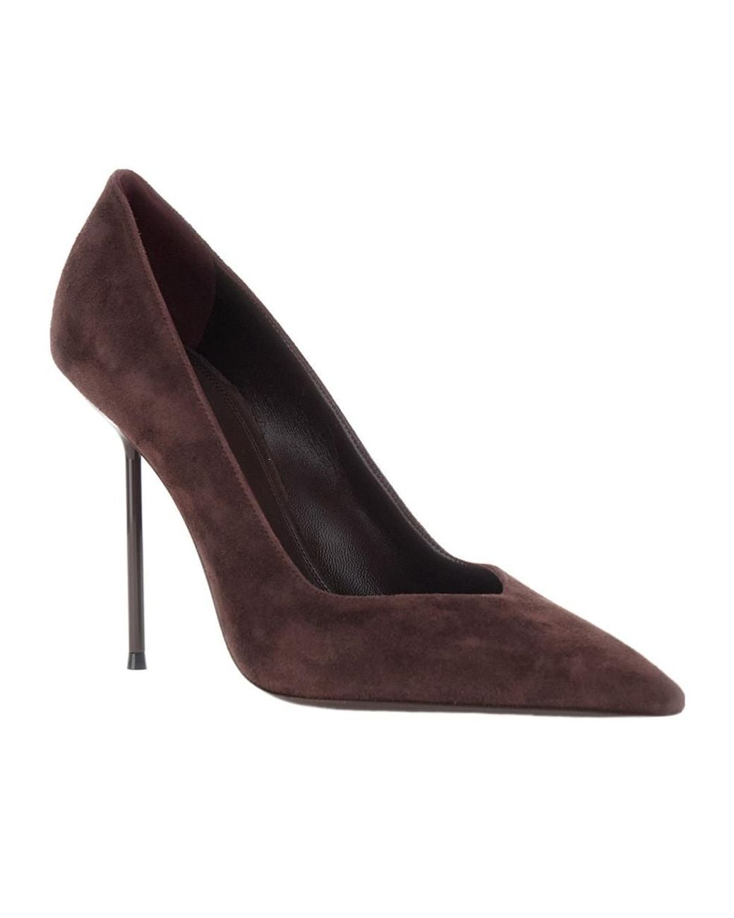 Paris Texas Brown Lidia Pointed Heeled Pumps