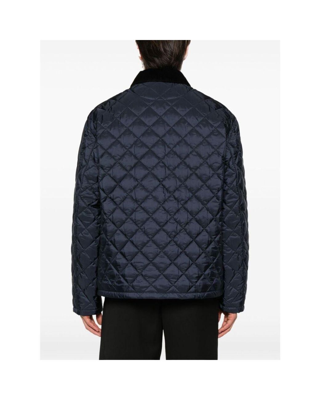 Prada Blue Quilted Re-Nylon Jacket for men