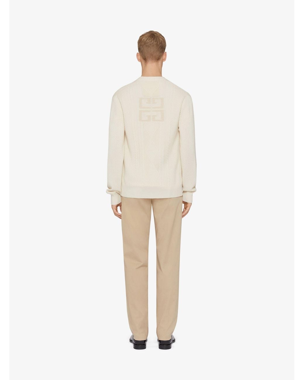 Givenchy White Button-Up Knit Cardigan for men